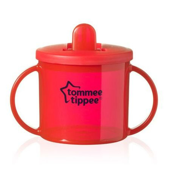 Tommee Tippee  šolja Basic 190ml, 4m+ crvena